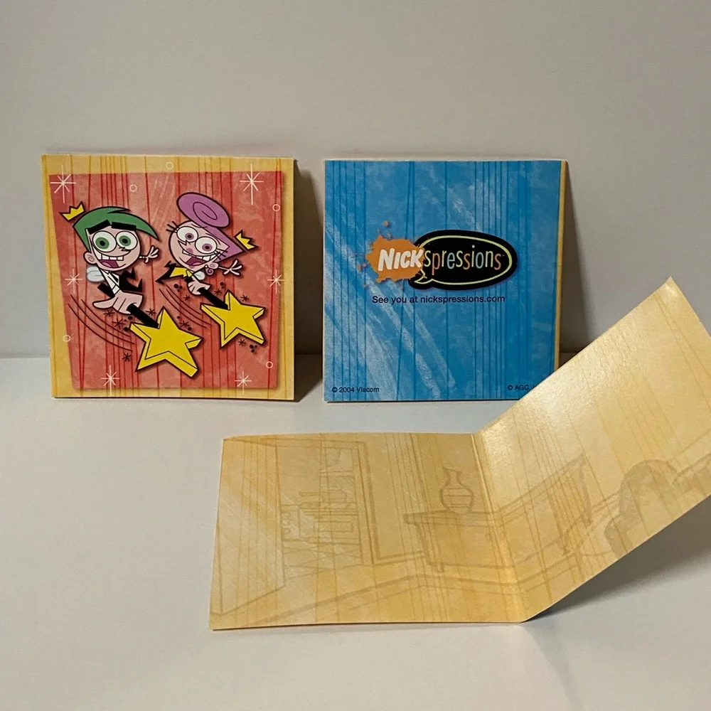 Nickelodeon Nickspressions SmellAGrams The Fairly Odd Parents Greeting Cards Y2k